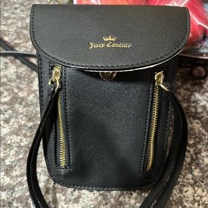 Juicy Couture small shoulder bag, black with gold